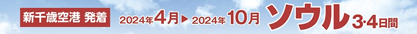 新千歳空港発着　ソウル
